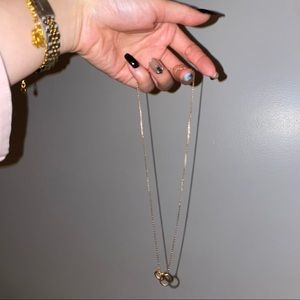 Real 18k rose gold necklace